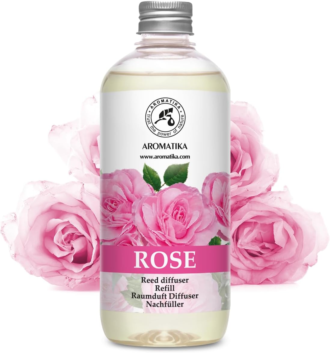 Rose Reed Refill Diffuser 17 Fl Oz - Room Diffuser Refill - Home Fragrance - Room Freshener - Scented Diffuser with Rose Aroma - Diffuser with Rose Scent - Floral Fragrance