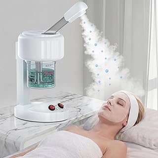 Easy to Clean and Dry Facial Steamer with Removable Water Tank, 360° Rotating Sprayer,500ML Large Capacity