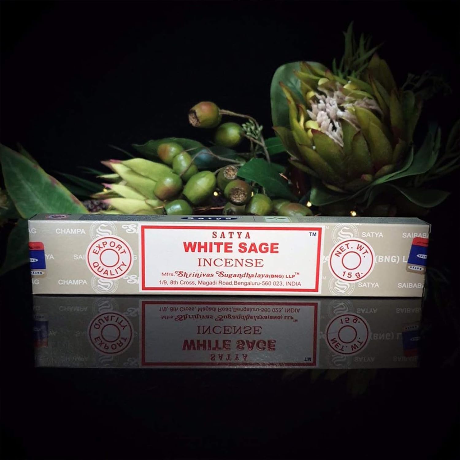 Satya Nag Champa White Sage Incense sticks-12packs x 15grams by Satya (White Sage) | Convenient multi-pack format for regular use.