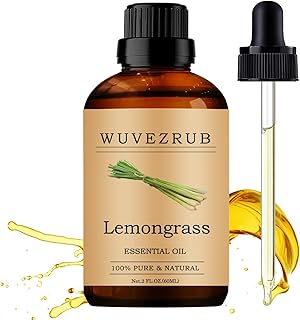 Lemongrass Essential Oils 60ML, 100% Pure and Natural Essential Oil for Aromatherapy Diffuser - 2 Fl Oz/Lemongrass