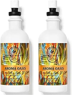 Bath & Body Works Aromatherapy Pillow Mist, 5.3 Fl Oz, 2-Pack (Pineapple Lime Eucalyptus)