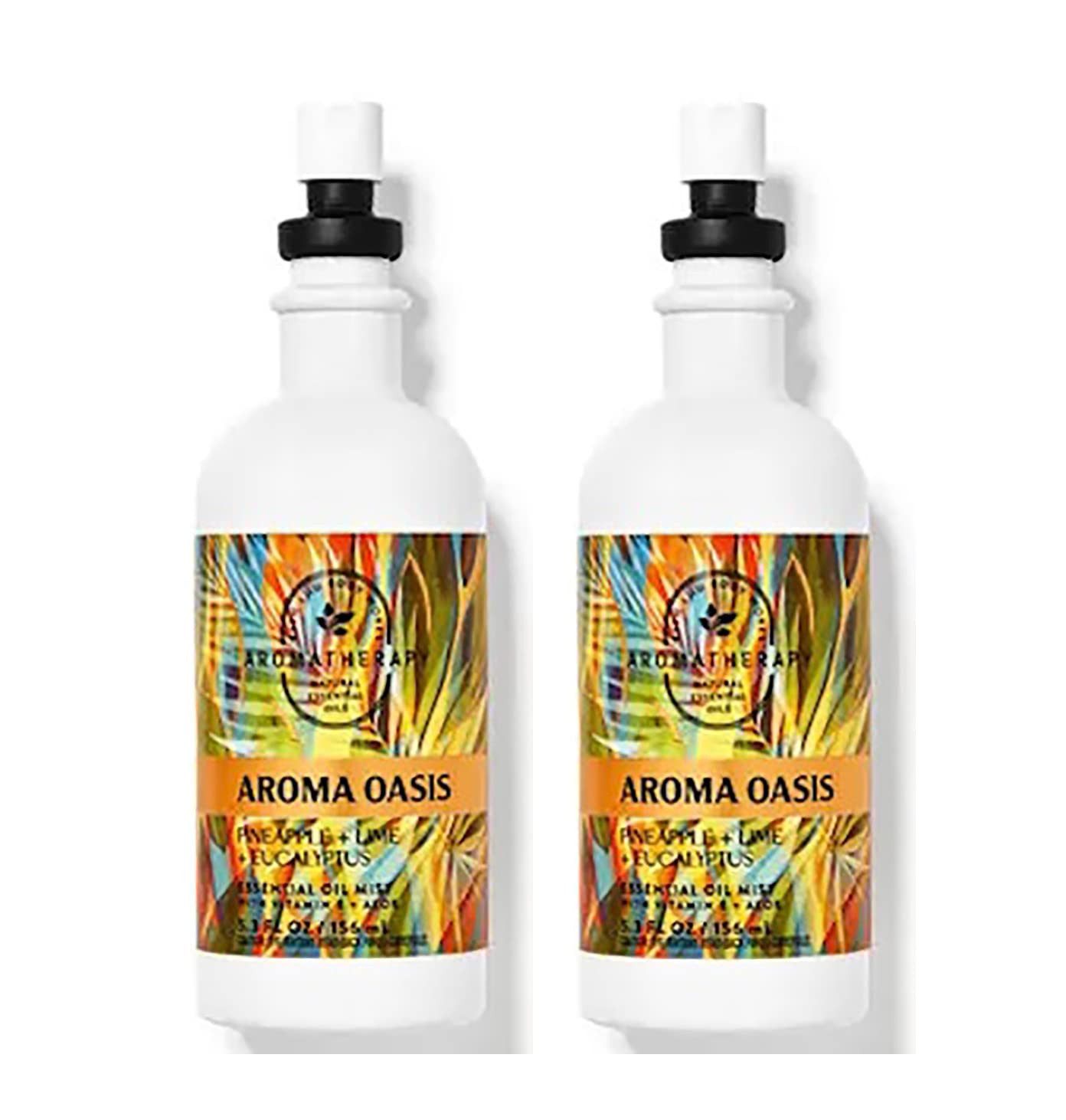 Bath & Body Works Aromatherapy Pillow Mist, 5.3 Fl Oz, 2-Pack (Pineapple Lime Eucalyptus)