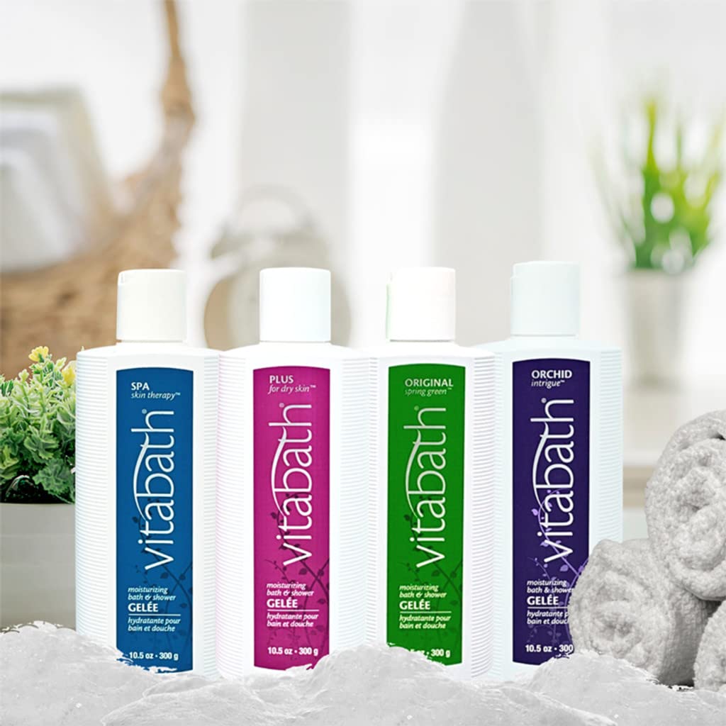 Vitabath Orchid Intrigue Moisturizing Bath & Shower Gel Wash Alluring Botanical Skin-Softening Hydrating & Soothing Skincare, Body Cleanser & Foaming Gelee Bath - Cruelty-Free - 10.5 oz