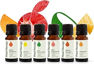 Plant Therapy Fruit Essential Oil Set - Grapefruit, Tangerine, Lemon, Mandarin, Lime, Orange Sweet Essential Oils, 100% Pure, Undiluted, for Diffusers & DIYs, 10 mL (1/3 oz) Each