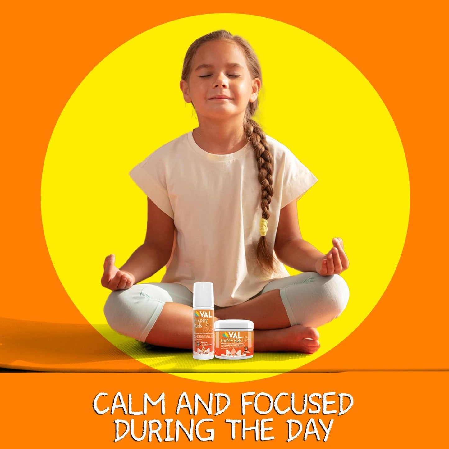 Child's Calm and Sleep Bundle: VAL Magnesium Roll-on & Cream