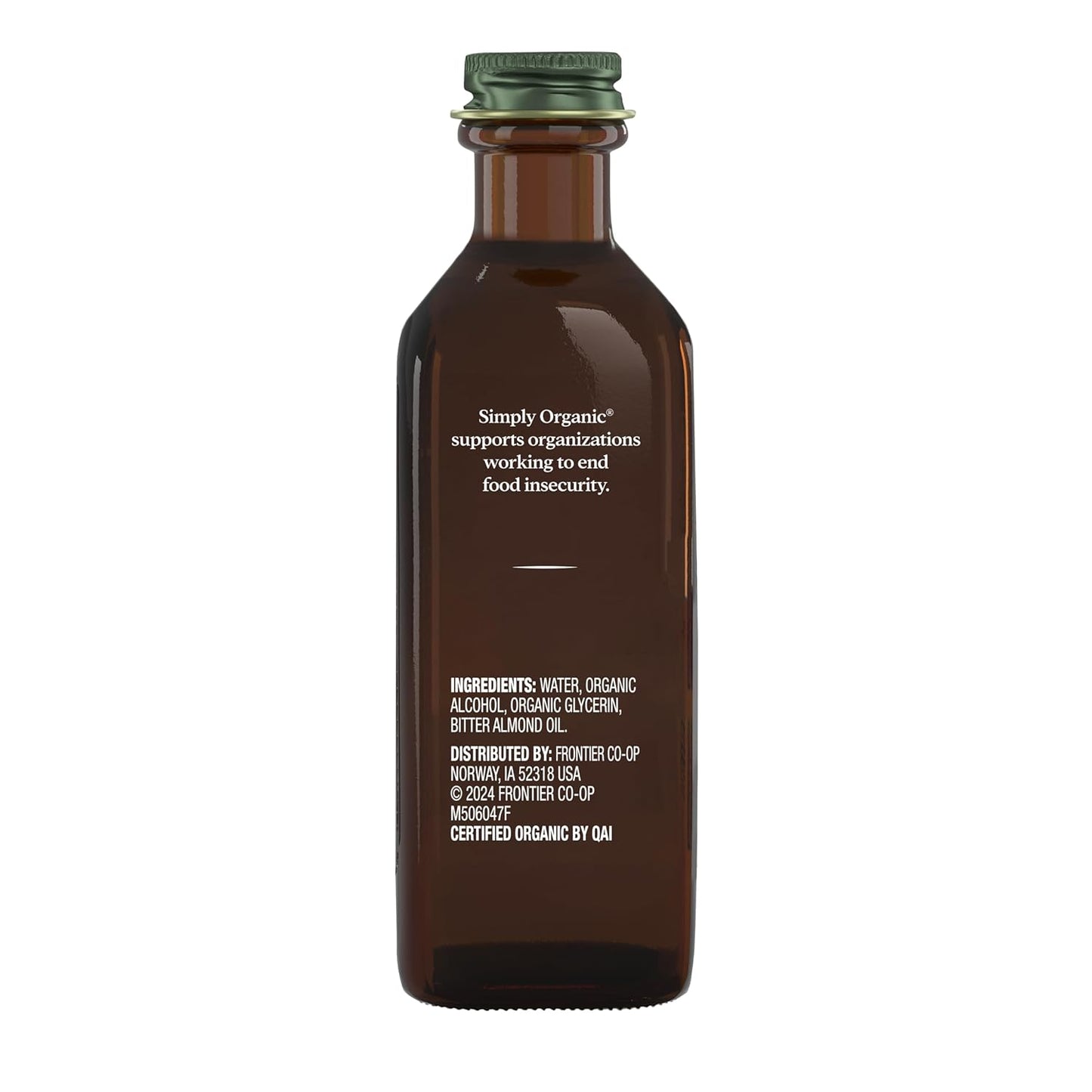 Simply Organic Almond Extract, 4 Ounce Glass Jar, Warm Sugar-free Vegan Flavor for Desserts, Coffee and Smoothies