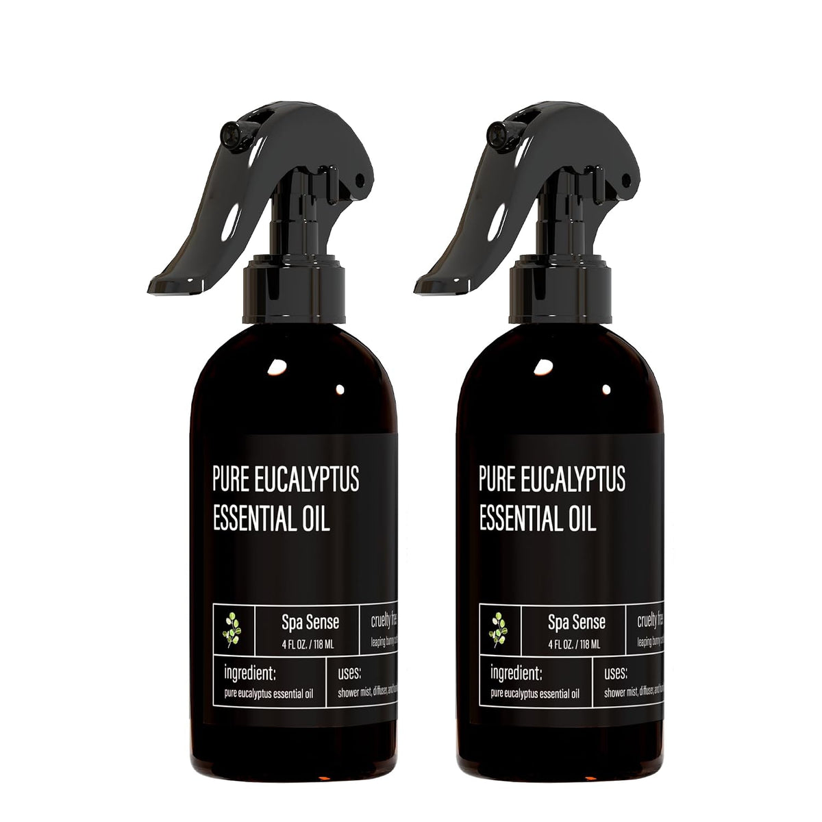 Spa Sense Pure Eucalyptus Oil Shower Mist and Steam Room Spray - Room Spray and Eucalyptus Spray for Shower - Premium