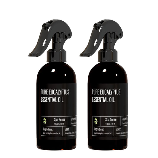 Spa Sense Pure Eucalyptus Oil Shower Mist and Steam Room Spray - Room Spray and Eucalyptus Spray for Shower - Premium