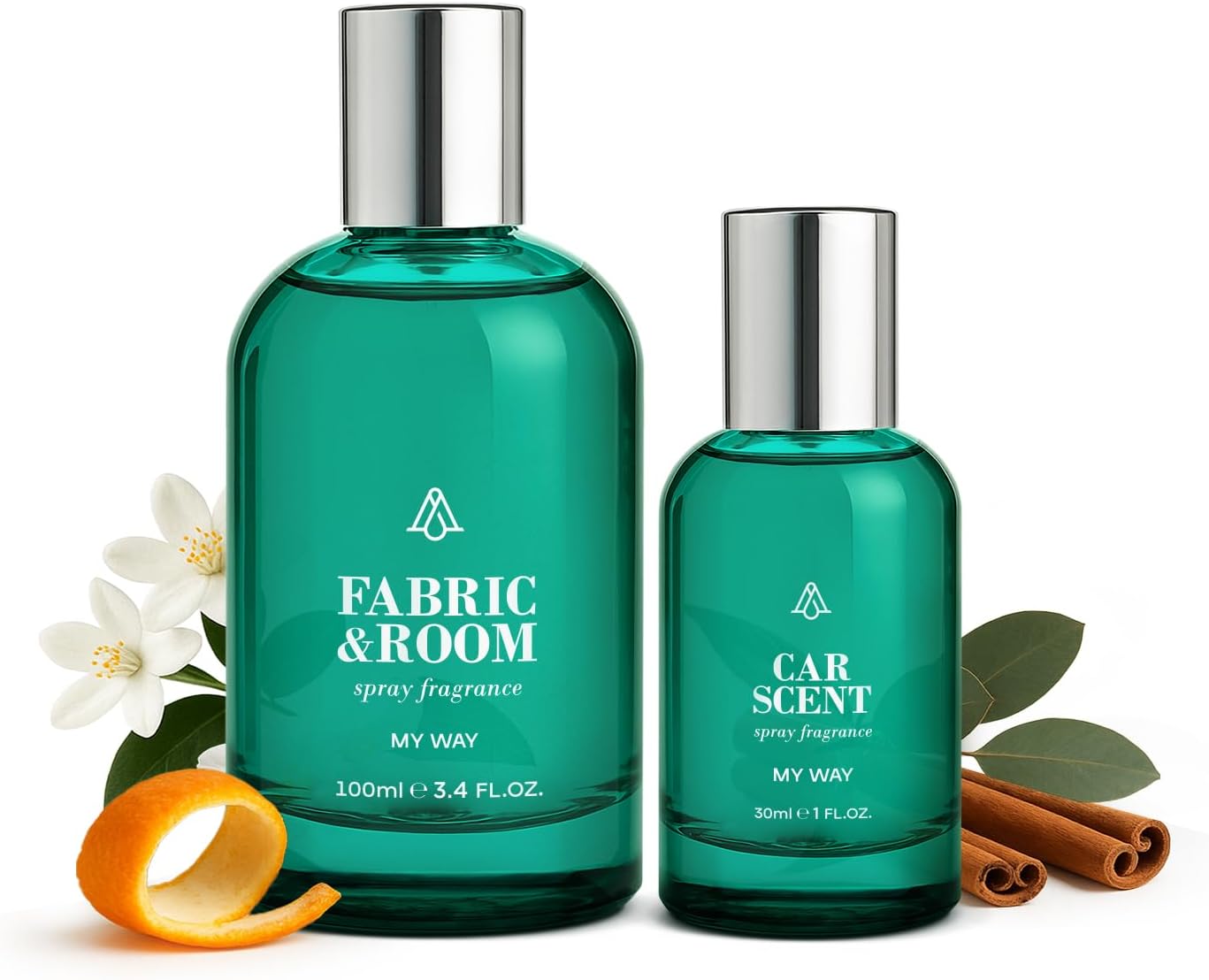 AromaPlan Natural Room Spray & Car Fragrance Kit, My Way-Concentrated, Non-Toxic, Odor Eliminator & Long Lasting- Room Spray Air Freshener- Home, Car, Linen- 5 Star Hotel Scent Fragrance (100&30 ml)