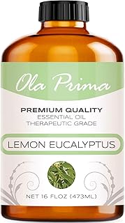 Ola Prima Lemon Eucalyptus Essential Oil - Therapeutic Grade Aromatherapy Oil for Diffuser, Cleaning (16oz Bulk)