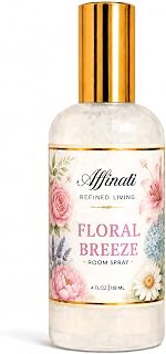 Affinati Floral Breeze Room Spray, 4 oz – Highly Fragrant Light Airy Botanical Home Fragrance, Air Freshener Odor Eliminator, Linen Mist Spray