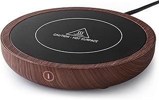 Coffee Mug Warmer, 36W Fastest Heating Temperature, KRGMNHR Coffee Cup Warmer for Desk Auto Shut Off with 3-Temp Settings, Candle Wax Warmer Heating Plate for Coffee, Milk, Tea