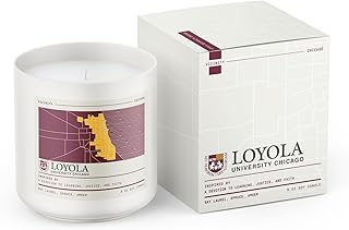Loyola University Chicago, Hand-Poured Soy Candle | Bay Laurel, Spruce & Amber | 9 oz, 45-50 Hour Burn | Gift Ready | Woman-Owned