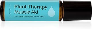 Plant Therapy Muscle Aid Essential Oil Blend Roll-On 10 mL (⅓ oz) Pre-Diluted, Cooling Muscle Relief