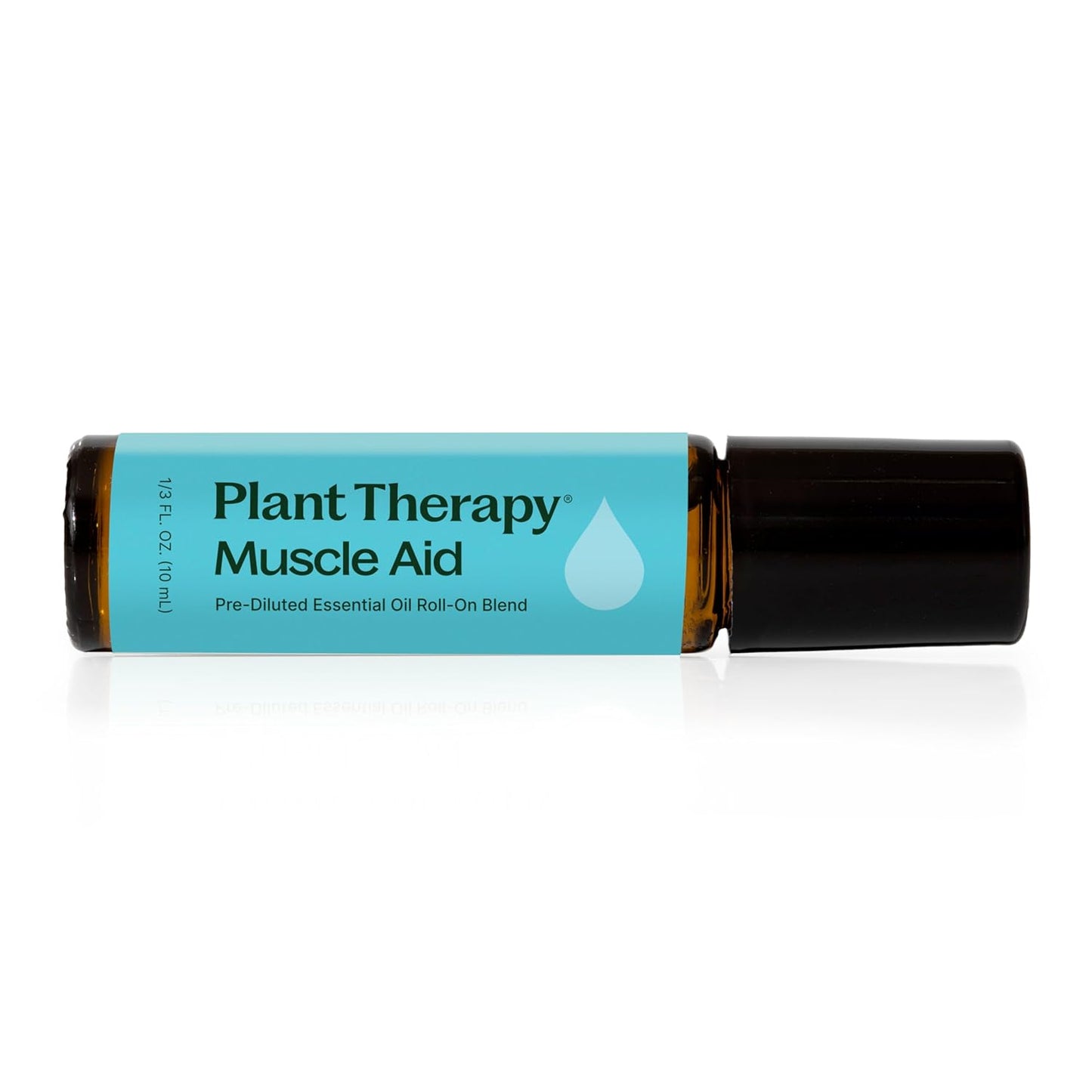 Plant Therapy Muscle Aid Essential Oil Blend Roll-On 10 mL (⅓ oz) Pre-Diluted, Cooling Muscle Relief