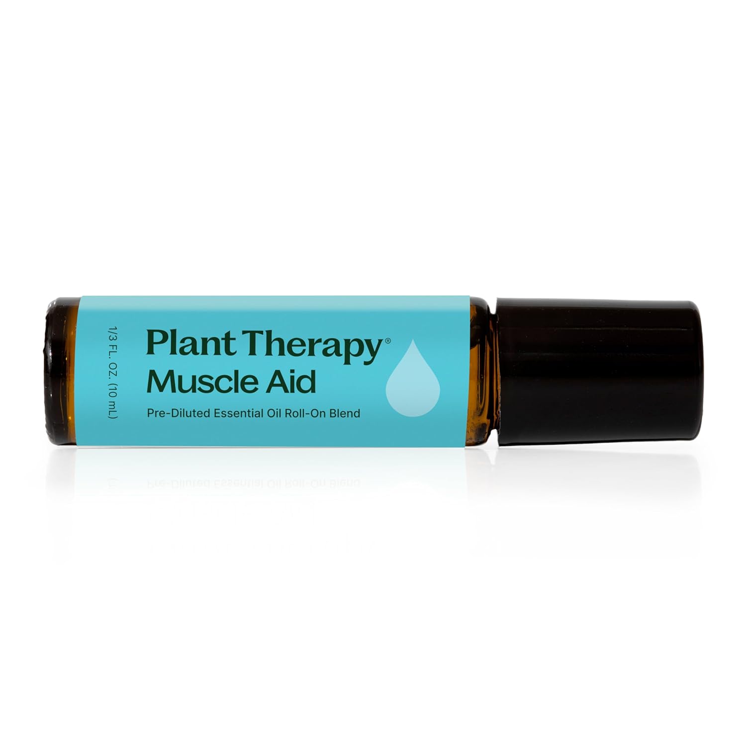 Plant Therapy Muscle Aid Essential Oil Blend Roll-On 10 mL (⅓ oz) Pre-Diluted, Cooling Muscle Relief