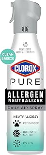 Clorox PURE Allergen Neutralizer Daily Air Spray, Clean Breeze, 8 Ounces