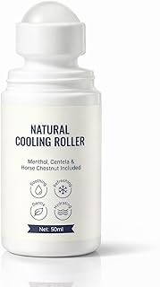 Natural Cooling Roller, Leg Roll On Essential Oil, Reduces Puffines & Fatigue, Calms Skin, Fast-Absorbing, with Centella Asiatica, Menthol & Horse Chestnut (50ml) (1)