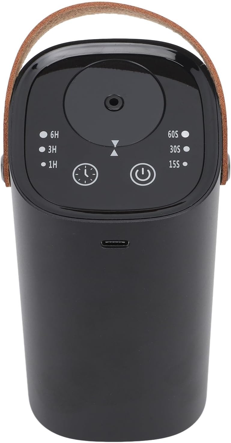 Waterless Essential Oil Diffuser, Rechargeable Portable Aromatherapy Diffuser Machine Automatic Intelligent USB Charging 20ml Capacity for Home Car Room Office