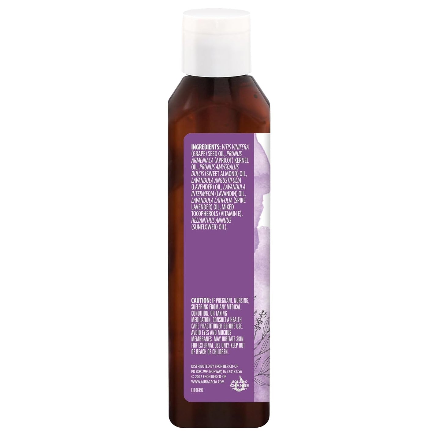 Aura Cacia Body Oil, Relaxing Lavender, 8 Fluid Ounce (Pack of 2)