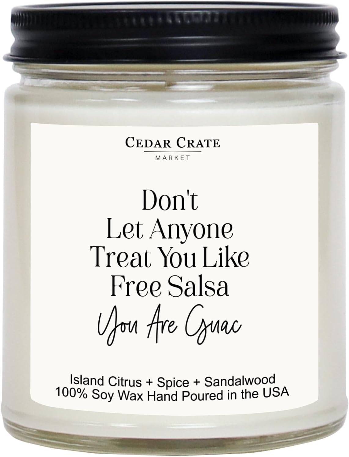 Best Friend Gift for Women Who Have Everything - You are Guac - Funny Birthday, Love You Present, Scented Candle Ideas for BFF, Girlfriend, Boyfriend, Mom, Sister, 100% Soy Wax, Handmade in USA