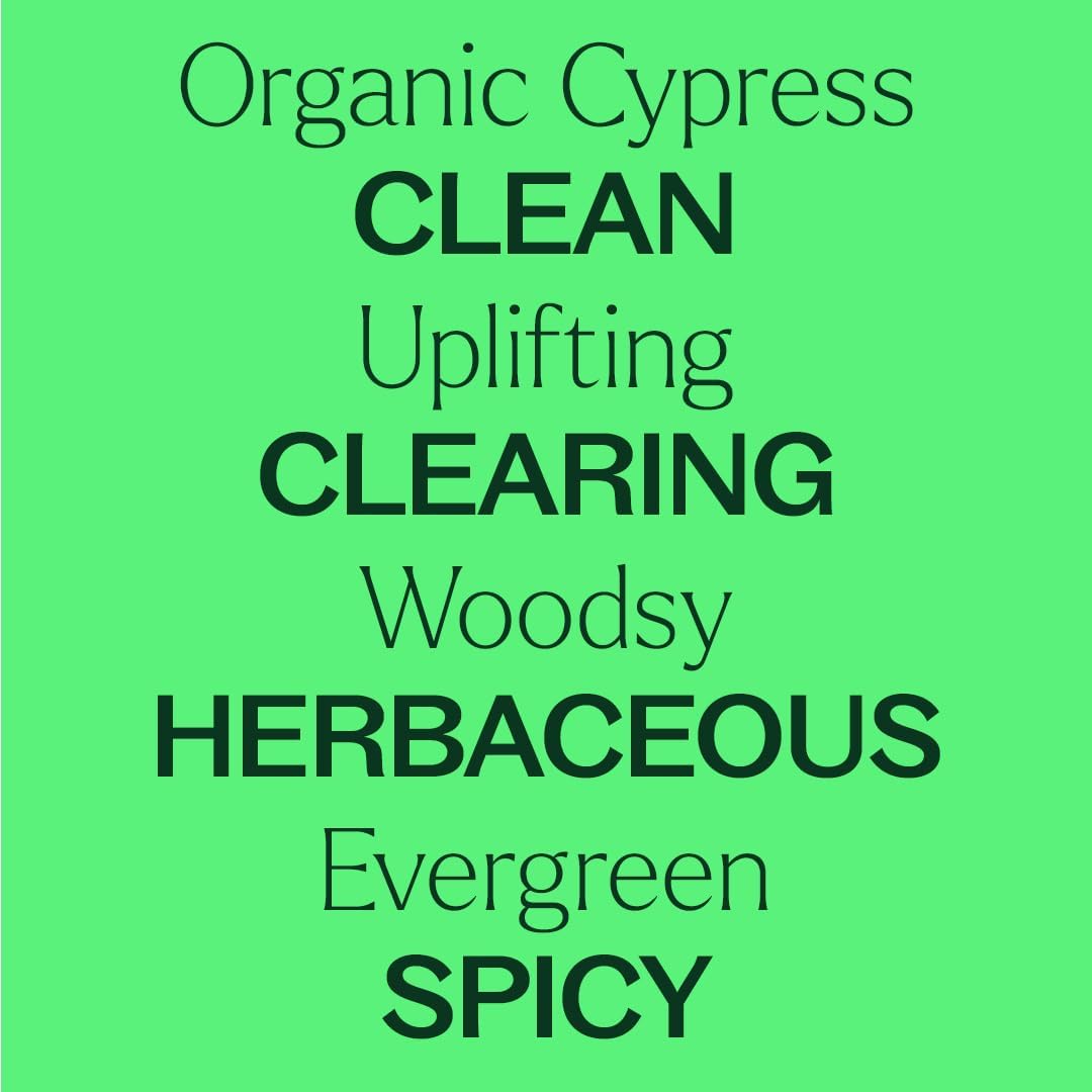 Plant Therapy Organic Cypress Essential Oil 10 mL (1/3 oz), 100% Pure, Undiluted, Natural Aromatherapy for Congestion Relief and Clear Skin