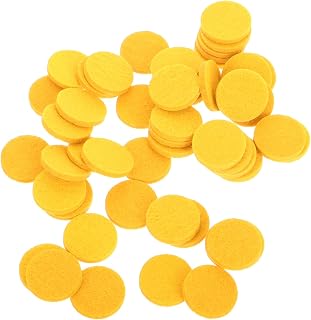 Mobestech 50pcs Cotton Aromatherapy Pads for Essential Oil Diffusers Reusable Diffuser Replacement Pads for Car Scent Release Round Diffusing Mats Fresh Environment
