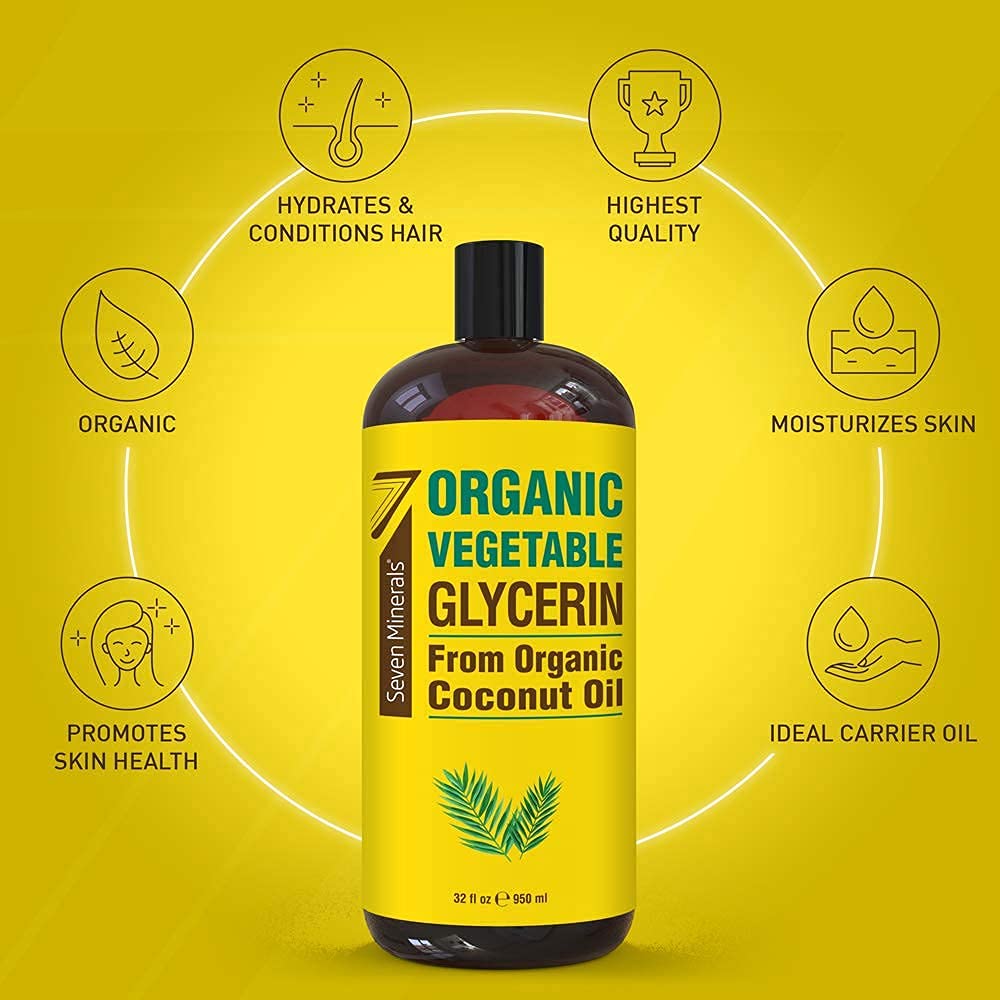 Seven Minerals Organic Vegetable Glycerin & Pure Sweet Almond Oil