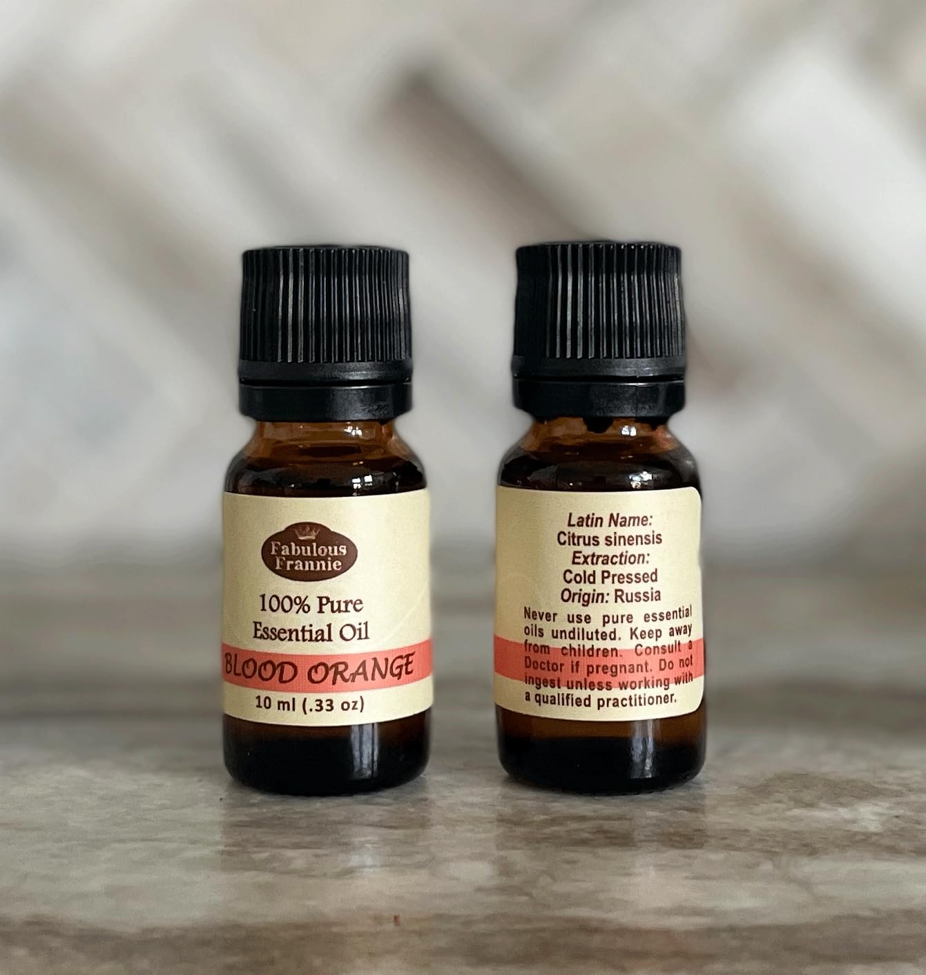Fabulous Frannie Blood Orange 100% Pure, Undiluted Essential Oil Grade 10 ml (.33oz)