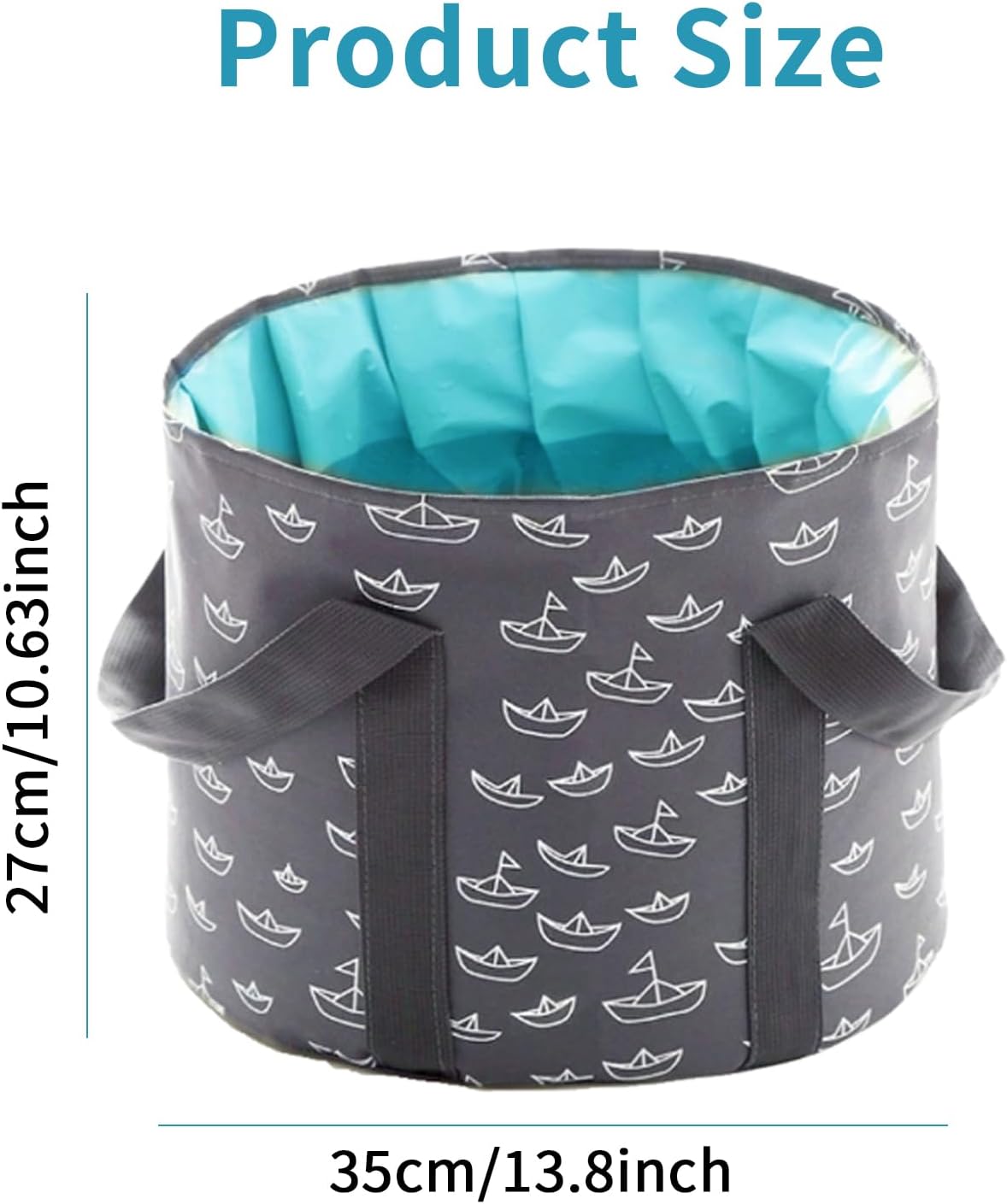 Collapsible Bucket for Soaking Feet-25L Portable Travel Foot Bath Tub, Foot Soaking Bath Basin Portable, Foot Spa Soaking Feet Home Pedicure Basin Outdoor Camping