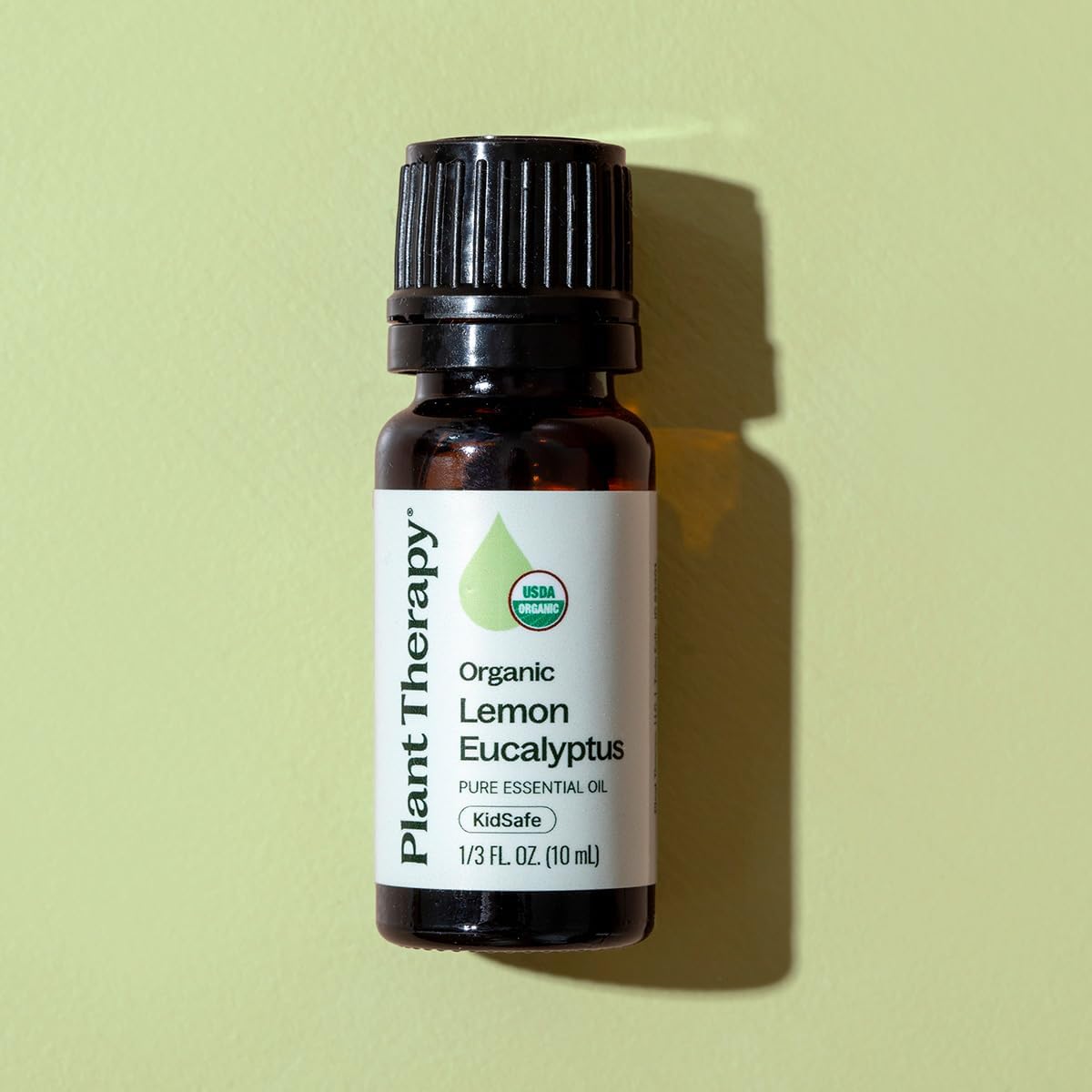Plant Therapy Organic Lemon Eucalyptus Essential Oil 10 mL (1/3 oz) 100% Pure, USDA Certified Organic, Undiluted, Natural Aromatherapy, Fresh Scent for Deodorizing