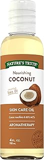 Nature's Truth Coconut Oil for Skin | Unscented Liquid Oil | Pure Plant Based | Paraben and Gluten Free | 4 oz