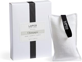 LAFCO New York Scented Linen Sachet, Champagne - Up to 4-Month Fragrance Life - Made in the USA
