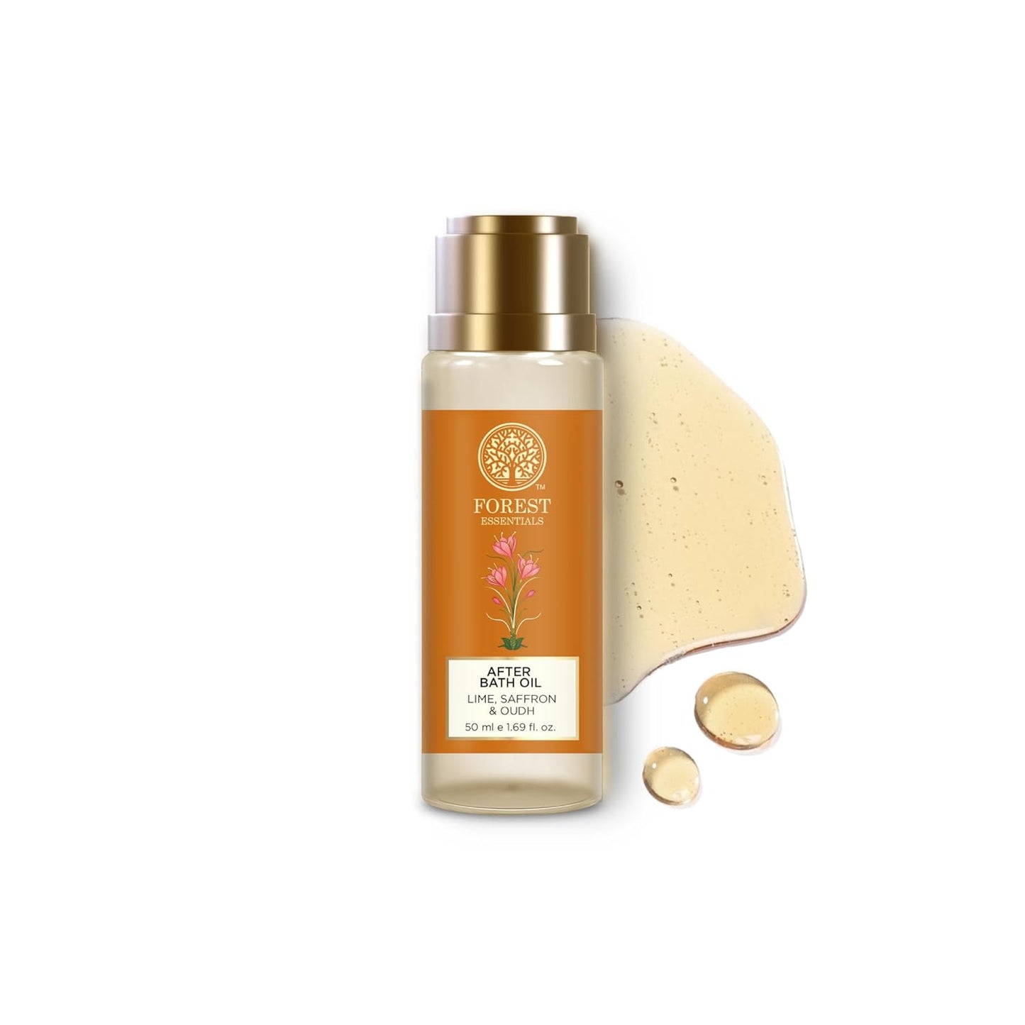 Forest Essentials Lime Saffron Oudh Bath Oil