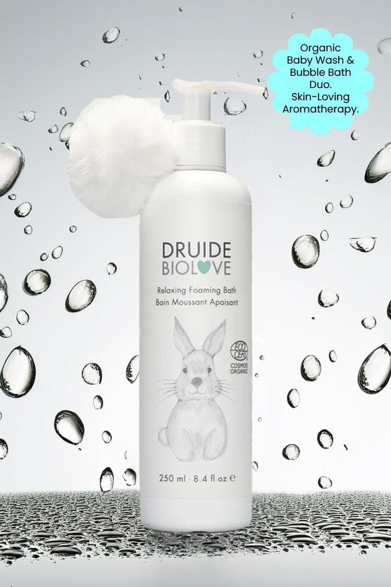 BioLove Bath Foam Bubble Bath Baby wash Care, Relaxing Foaming Bath, Bubble Bath for Babies Kids,Made with Essential Oils, Vegan Sulfate-Free Formula, 250 ml (8.4 oz,Chamomile,Orange, Star Anise