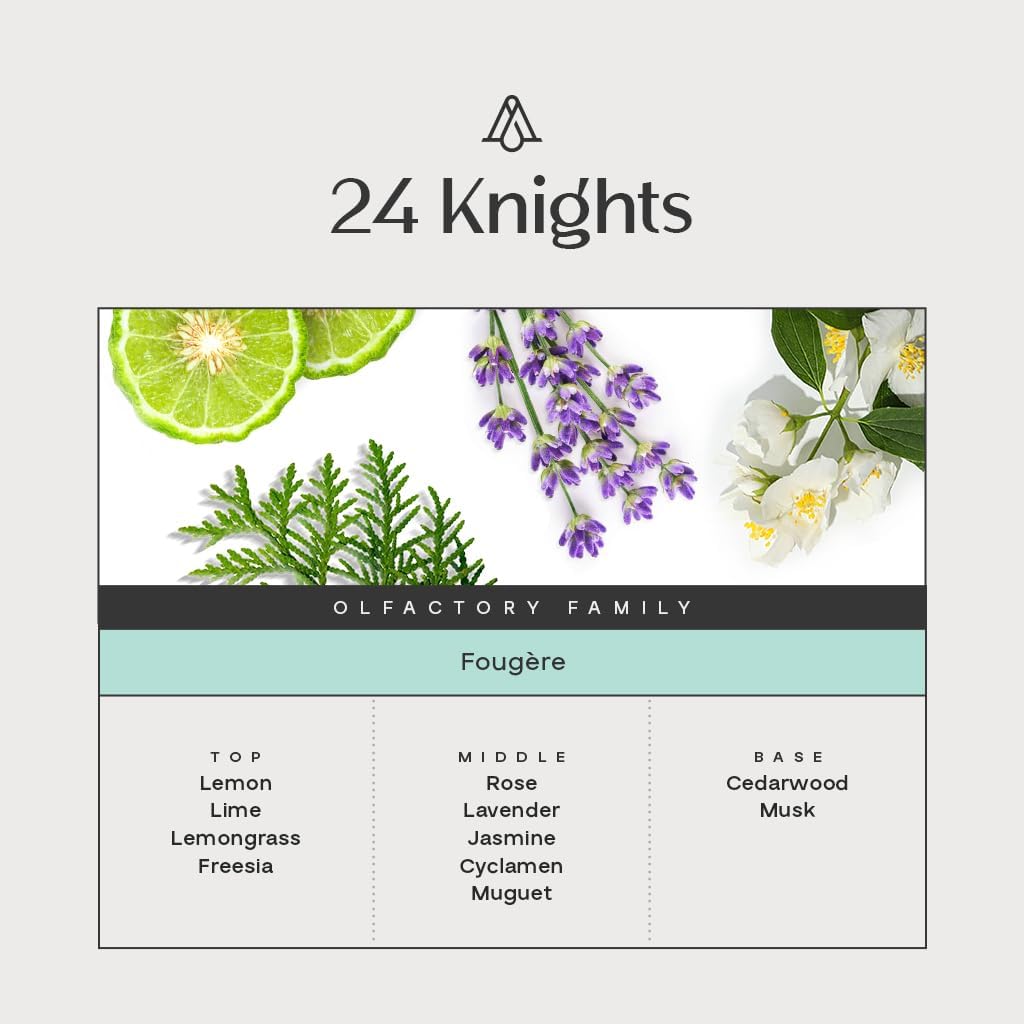 AromaPlan All Natural Room Spray, 24 Knights- Non Toxic& Long Lasting, Concentrated 5-Star Hotel Room Spray, Odor Eliminator- Home, Room, Couch, Pillow, Fabric- Air Freshener Spray(100 ml)