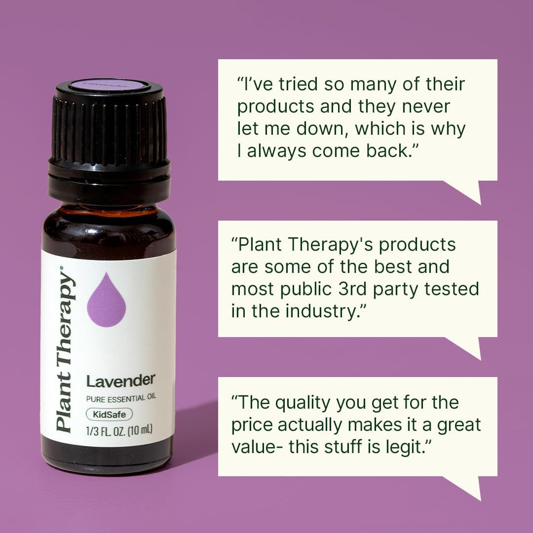 Plant Therapy Lavender Essential Oil 100% Pure, Undiluted, Natural Aromatherapy 30 mL (1 oz)