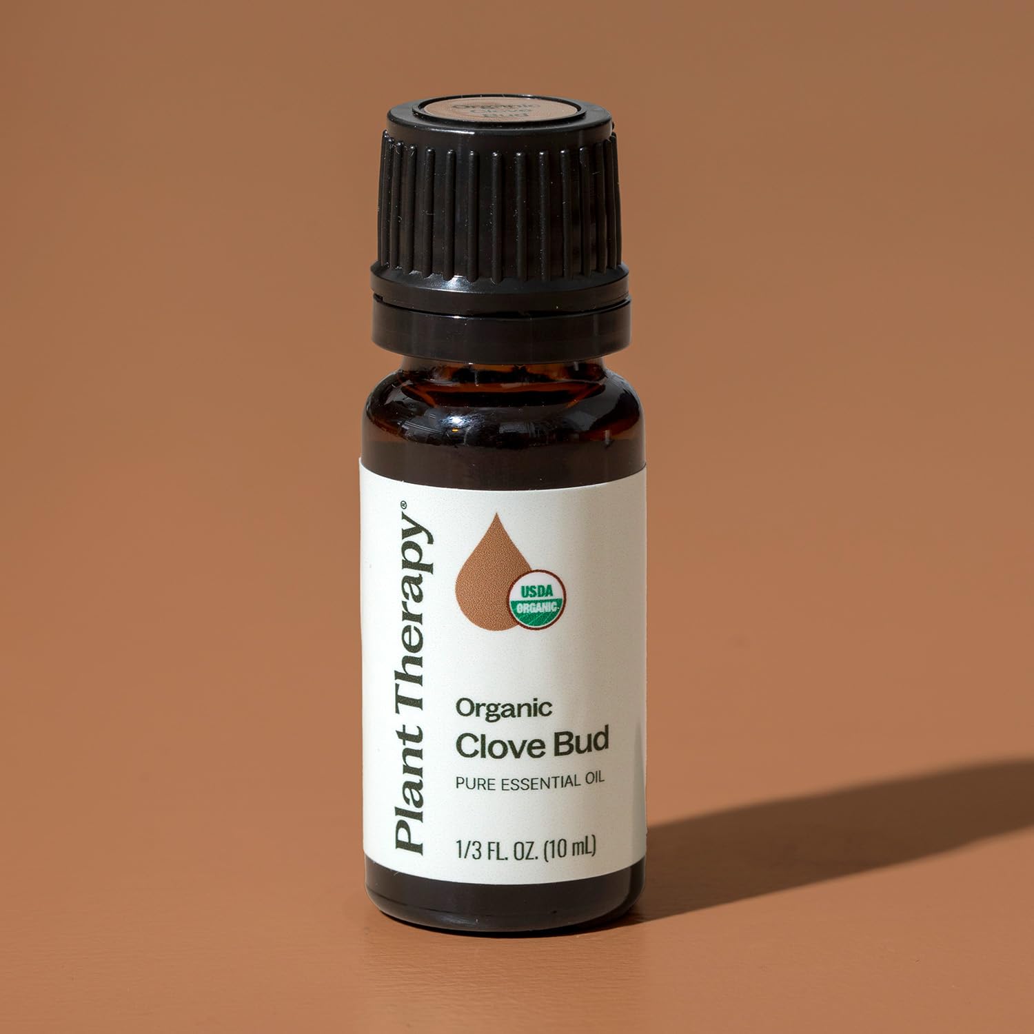 Plant Therapy Organic Clove Bud Essential Oil, 10 mL (1/3 oz), 100% Pure and Undiluted, USDA Certified Organic, Fresh and Spicy Scent, Great for Aromatherapy