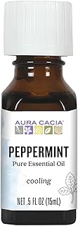 Aura Cacia 100 Percent Pure Peppermint Essential Oil, 0.5 Ounce - 6 per case.
