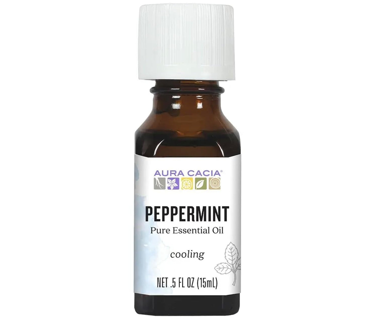 Aura Cacia 100 Percent Pure Peppermint Essential Oil
