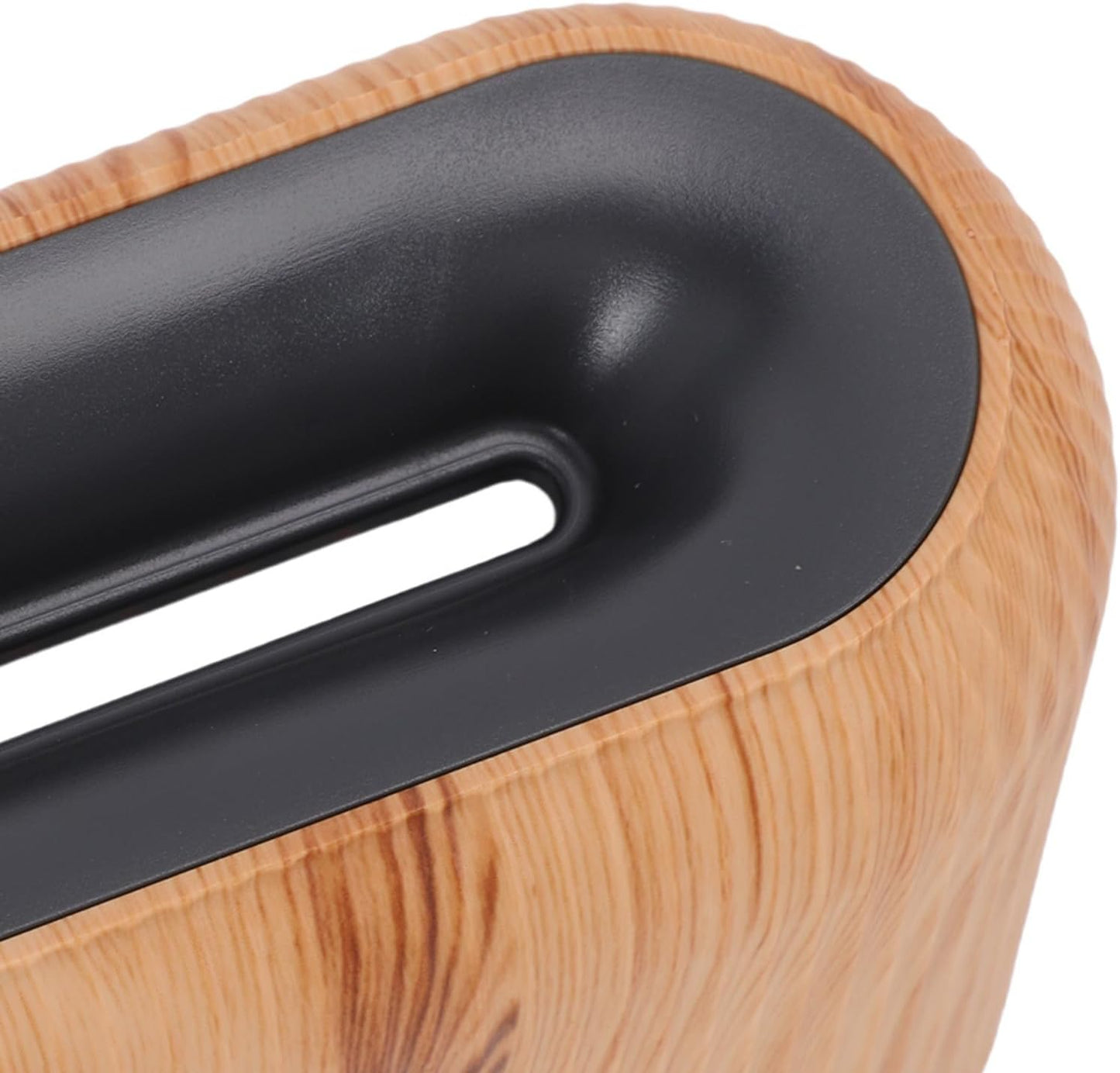 VBESTLIFE 3D Flame Diffuser for Essential Oils, 150ml Ultrasonic Diffusers with Cool Mist, Small Humidifier for Home, Office, Bedroom (Light Wood Grain)