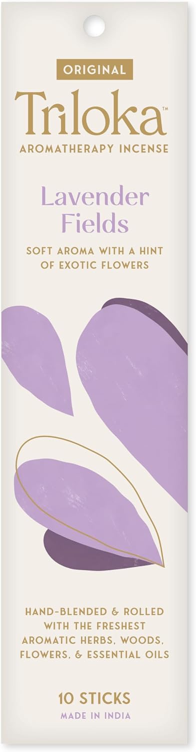 Triloka Original Incense, Lavender Fields, 10 Sticks