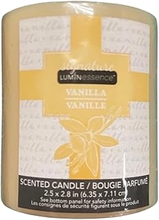 Luminessence Vanilla Pillar Candles, 2½"