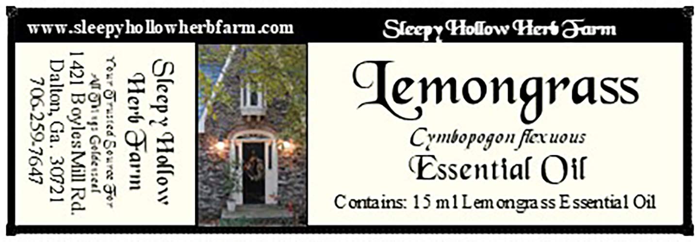 Lemongrass Essential Oil |Cymbopogon flexuous | Pure Oil | Sleepy Hollow Herb Farm