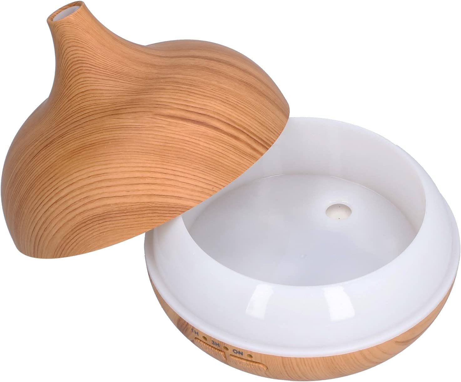 150ml Wood Grain Aromatherapy Diffuser, USB Essential Oil Diffuser, Cool Mist Humidifier with Night Light - Ultra Quiet Operation, Auto Shut - Off, Ideal for Bedroom and Office