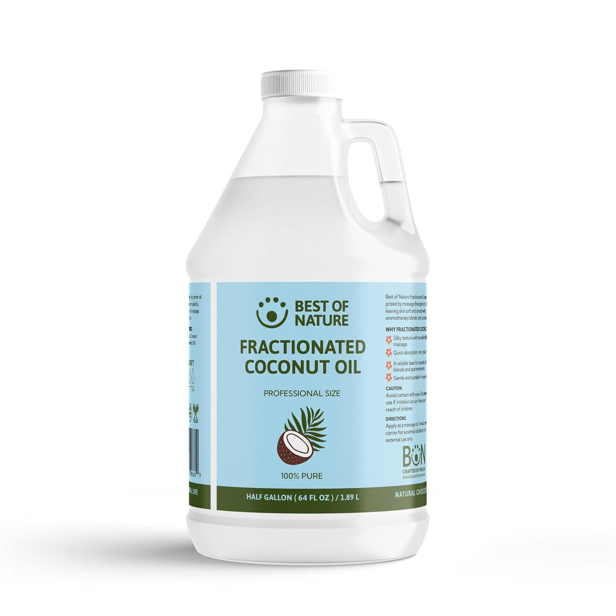Best of Nature 100% Pure Fractionated Coconut Oil - Natural Massage Oil
