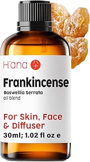 H'ana Frankincense Oil - 1.02 Fl Oz Frankincense Essential Oil for Hair, Skin, Diffuser, Aromatherapy & DIY