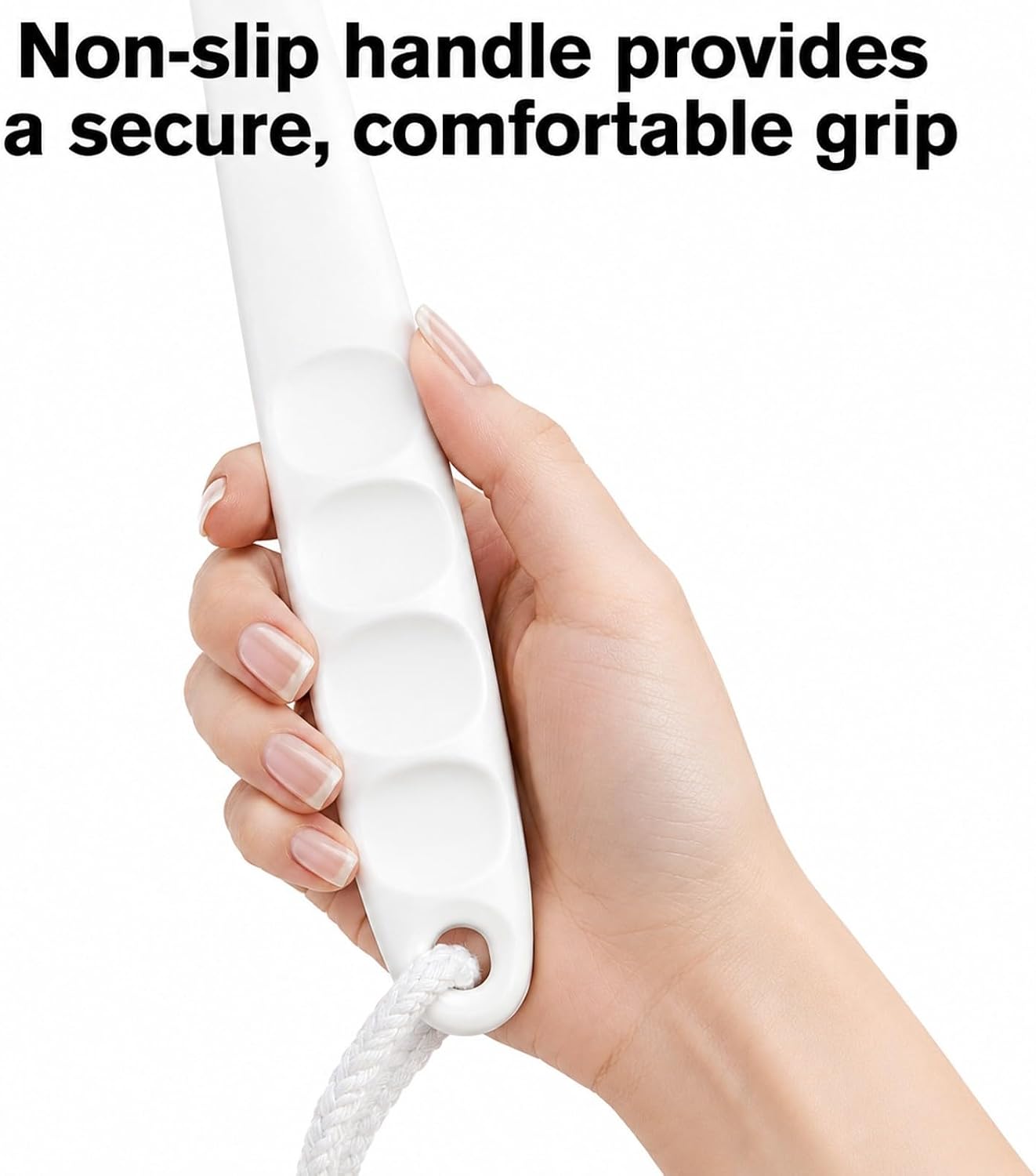 Lequin 14-Inch Handle Bath Brush for Shower, Detachable Back Scrubber with Medium Firm Bristles,Wet or Dry Brushing Body Brush, Exfoliating Shower Scrubber for Back, Legs, Arms and Feet