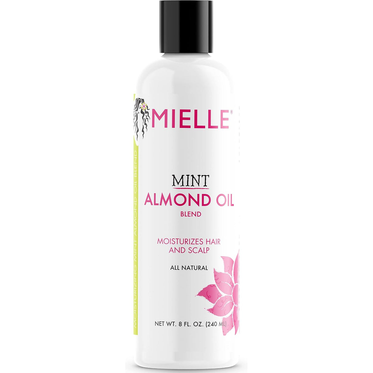 Mielle Organics Mint Almond Oil - Lightweight Dry Scalp Oil to Lock in Moisture and Help Encourage Longer
