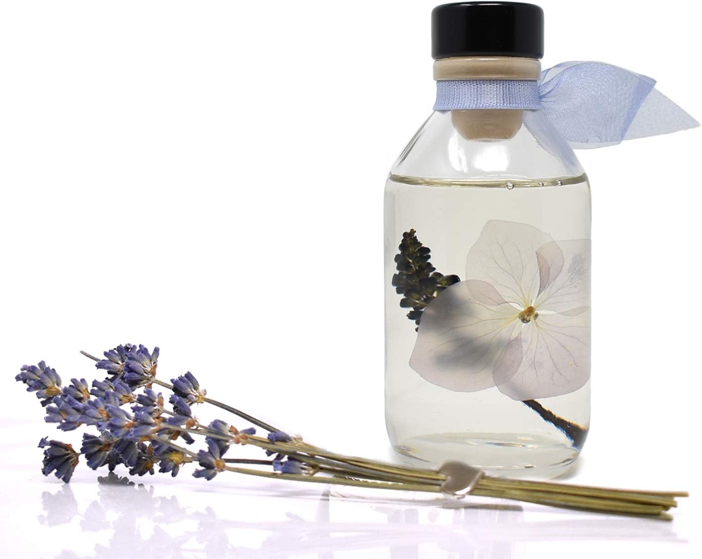 Reed Diffuser Set, Lavender De Provence Scented Oil Diffuser with Sticks, Home Fragrance Accessories for Bathroom Shelf Decor, Aroma Diffusers for Home or Office Desk, USA Made